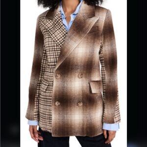 Avec Les Filles fawn combo jacket BNWT